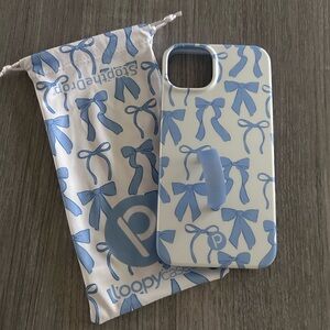 LoopyCase Blue Bow iPhone Cover